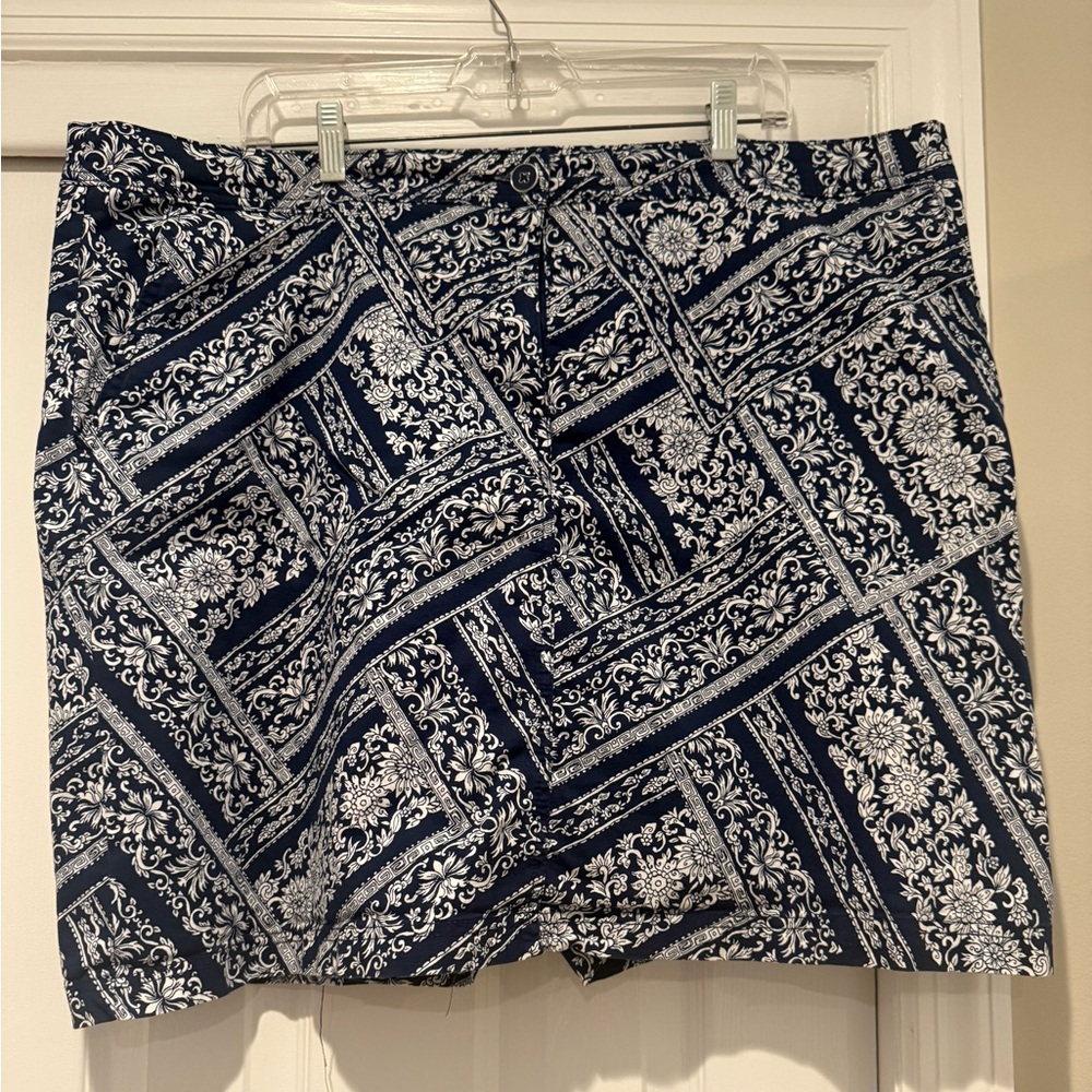 Karen Scott Skort in Navy and White - Plus Size 18W